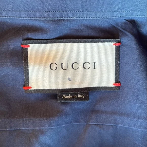 Gucci blue button down dress shirt size XL / 43